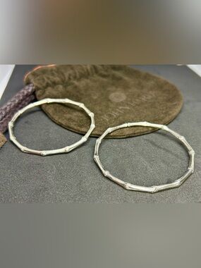 John Hardy Sterling Silver Bamboo Hoop Earrings
